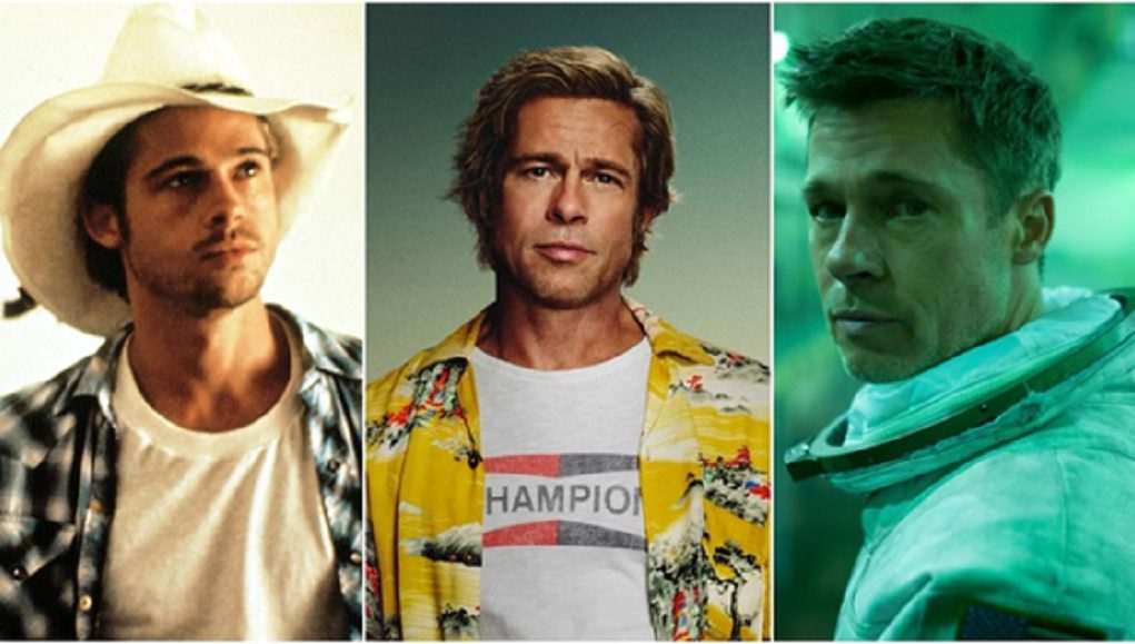 différents personnages de film interprétés par Brad Pitt